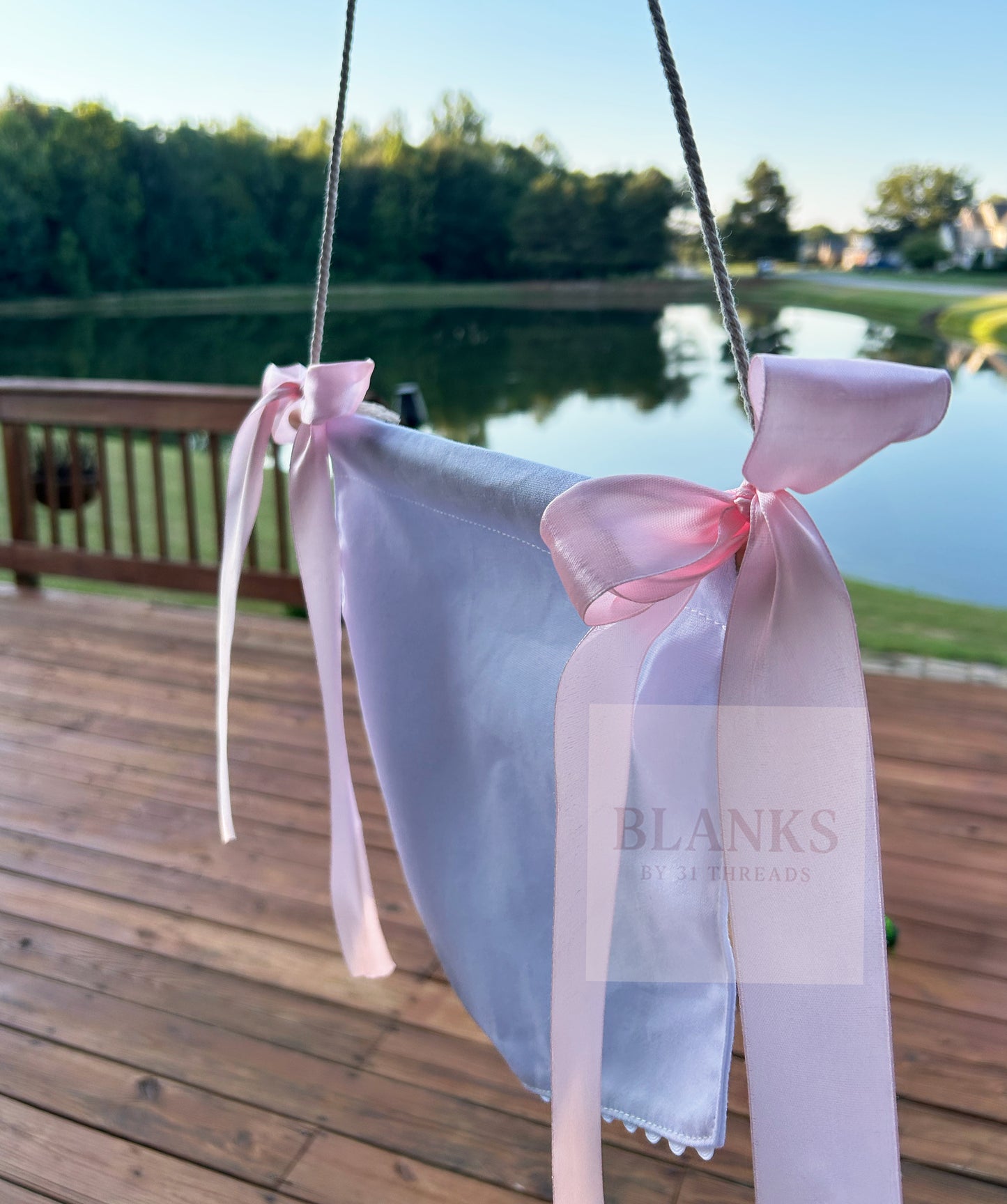 Banner with Pink Trim