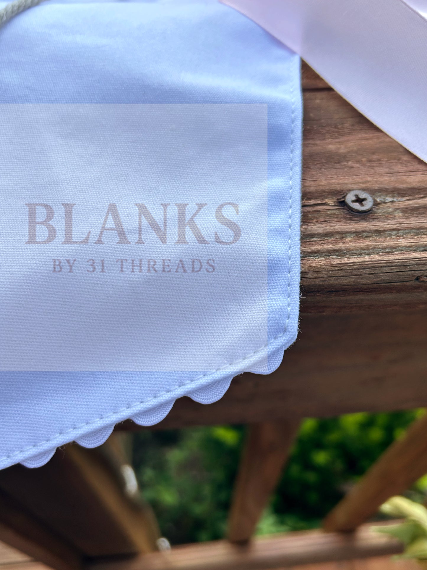 Banner with Blue Trim