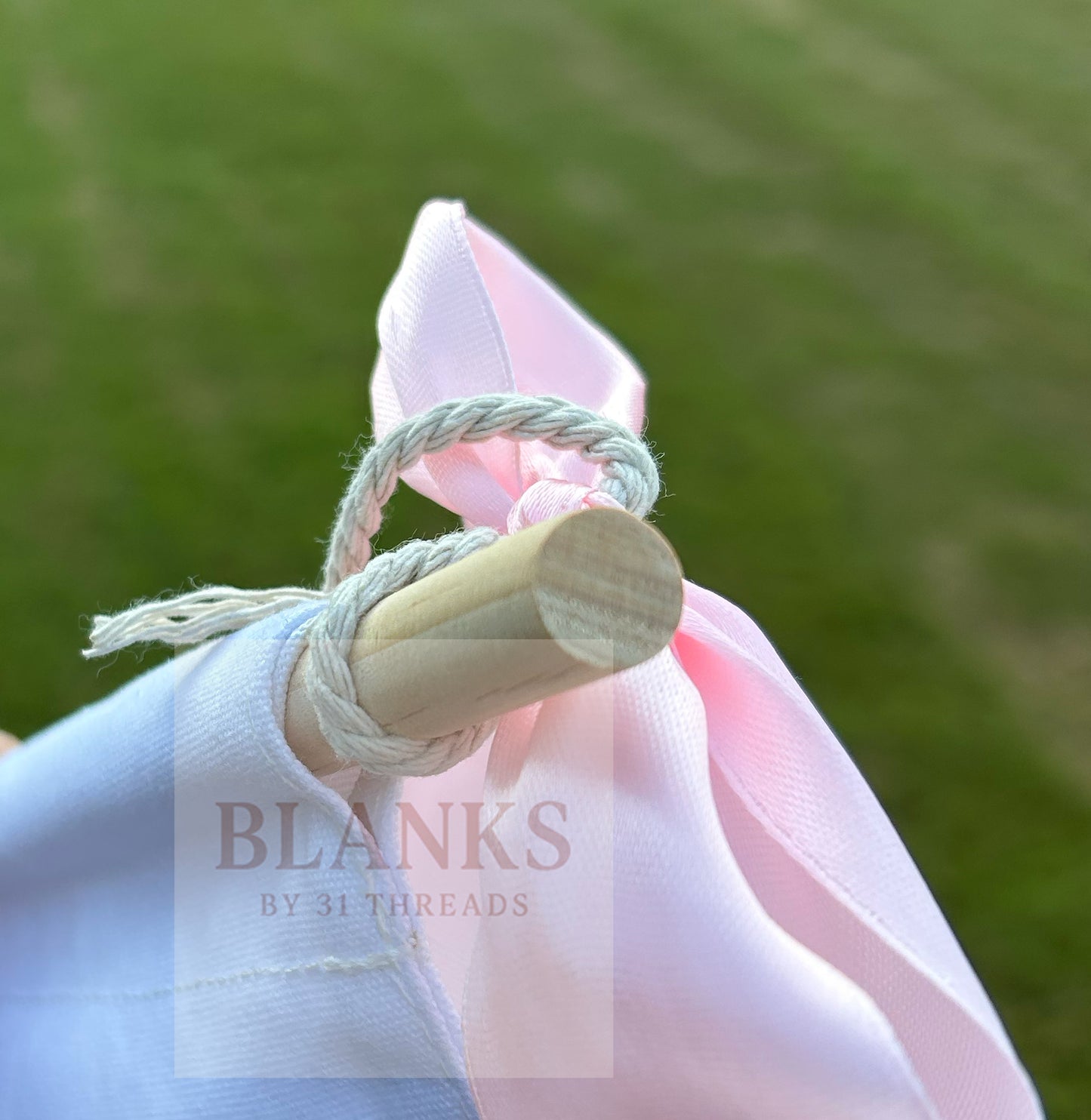 Banner with Blue Trim