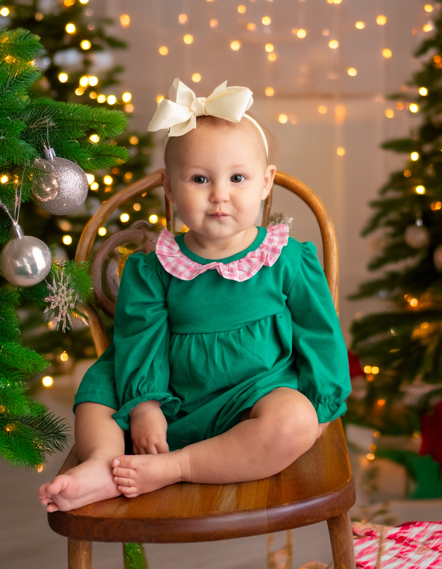 Girls Christmas Diaper Set