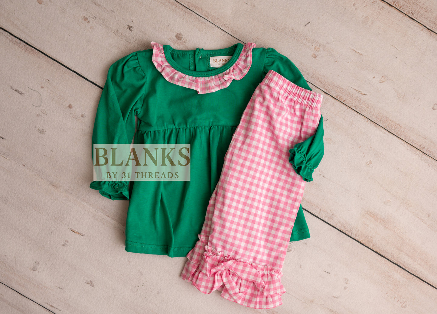 Girls Christmas Capri Set