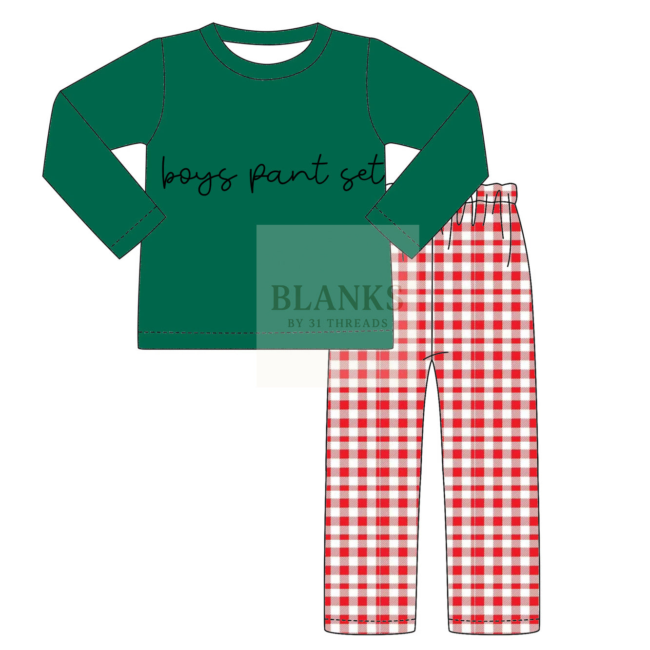 Boy Christmas Pant Set