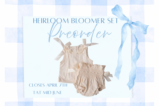 PREORDER - Heirloom Bloomer Set