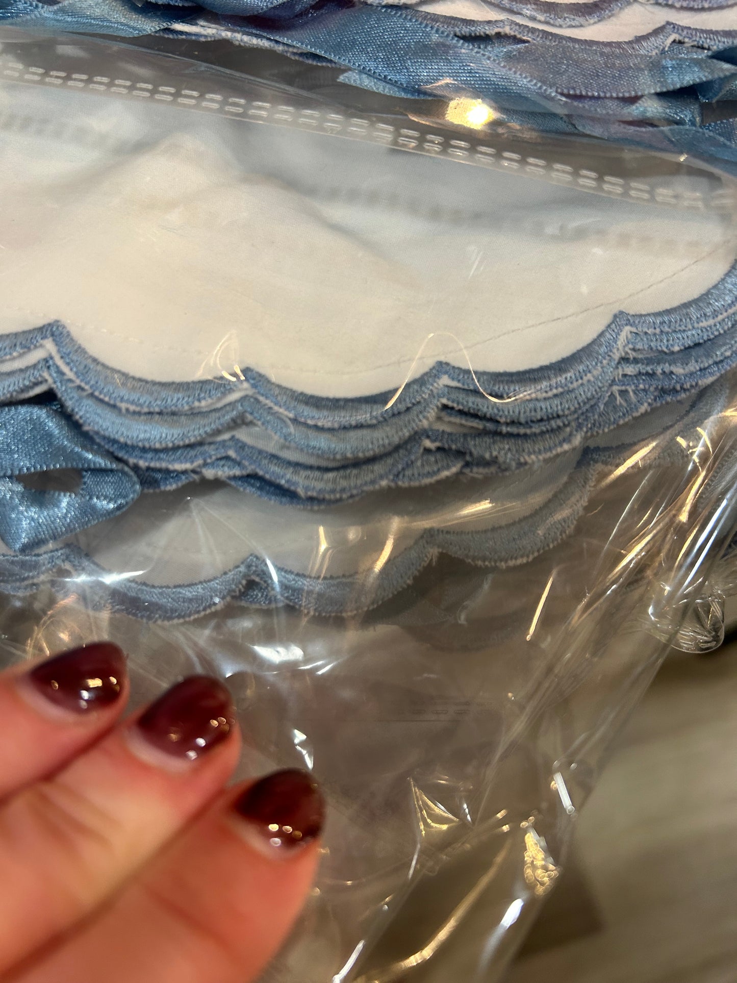 Cotton Bibs with Sateen Ties