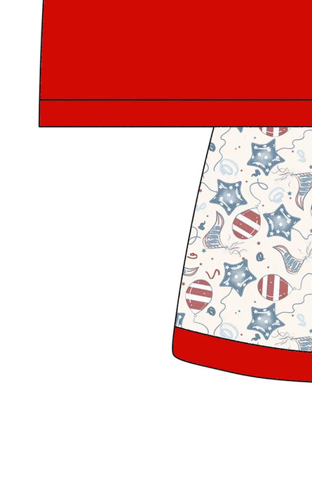 4th of July Shorts Set