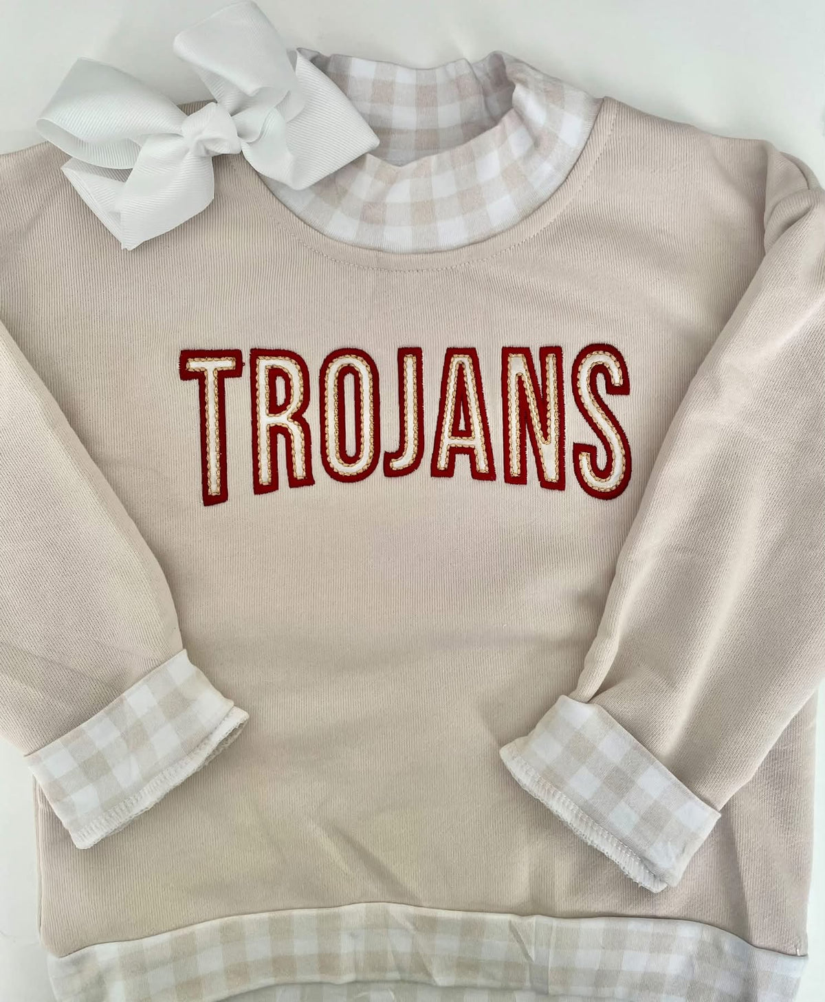 Gingham Mock Neck - RTS