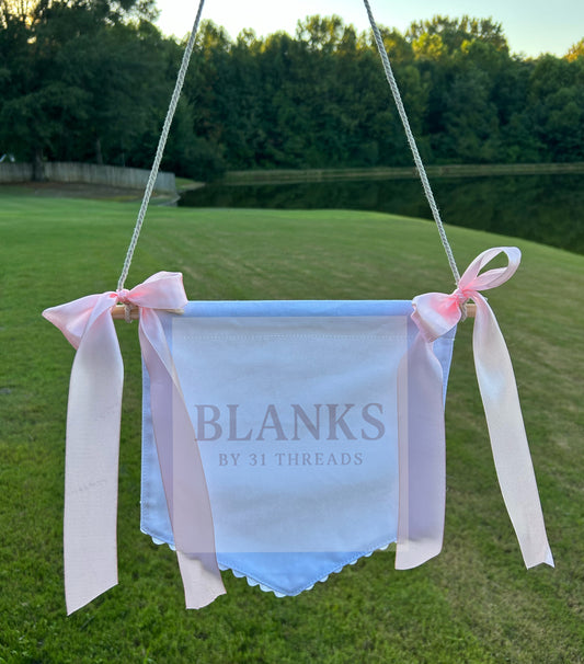 Banner with Pink Trim