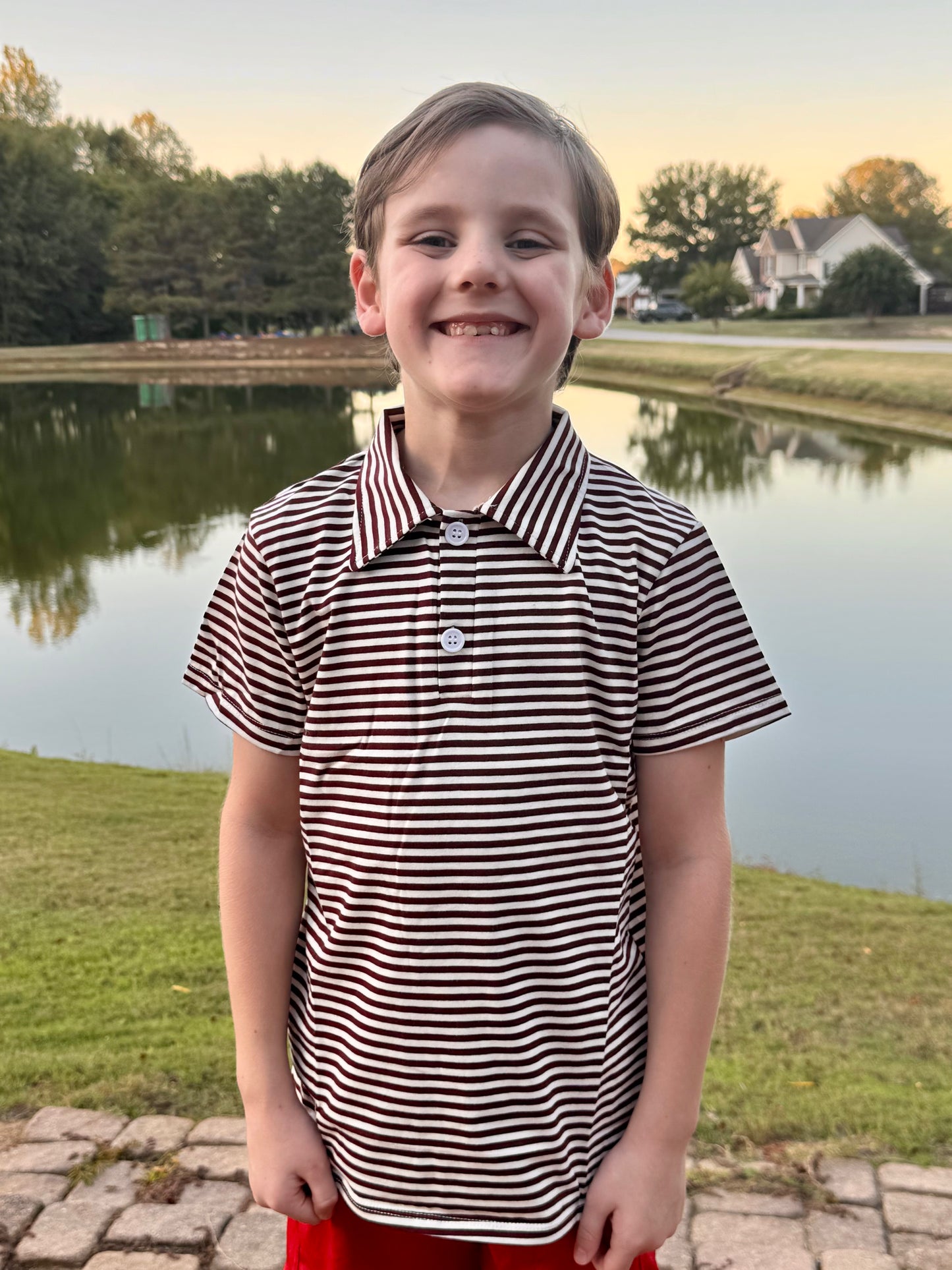 Boy Stripe Polo