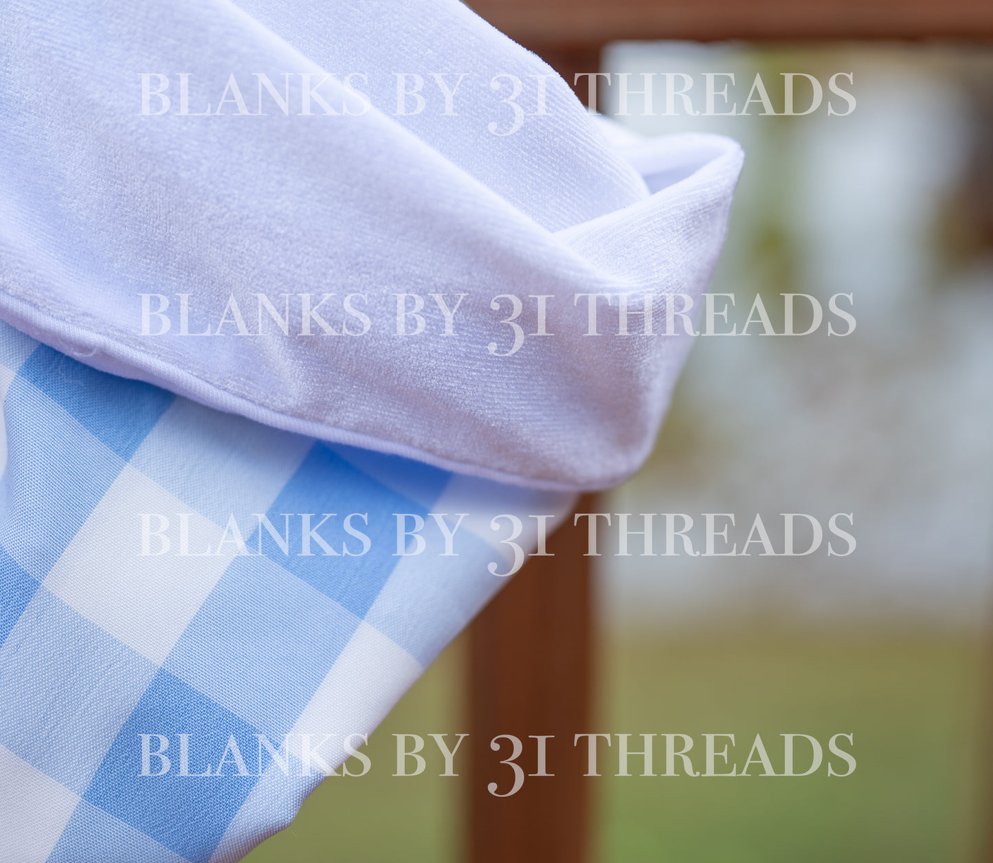 Ready to Ship Stocking - Blue Gingham