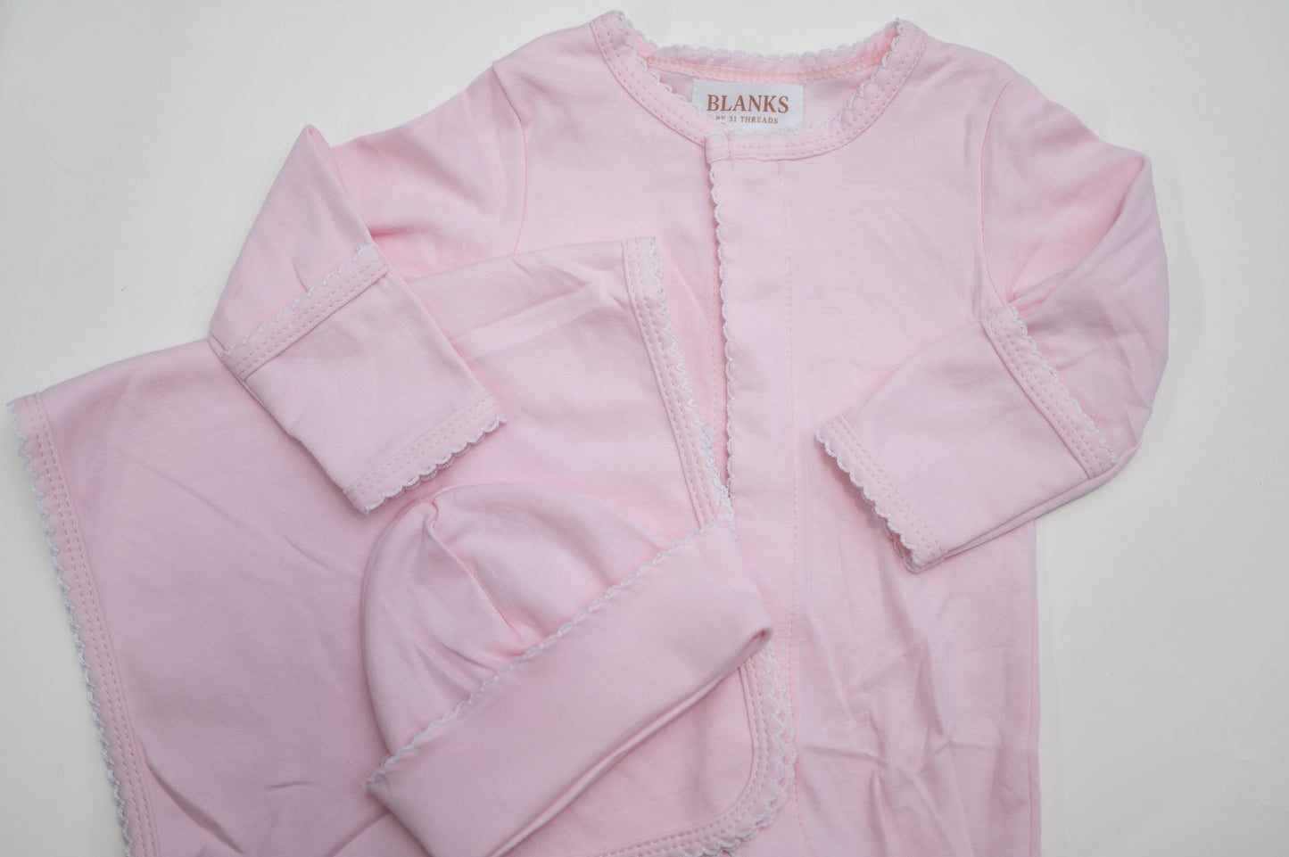 Picot Trim Burp Cloths