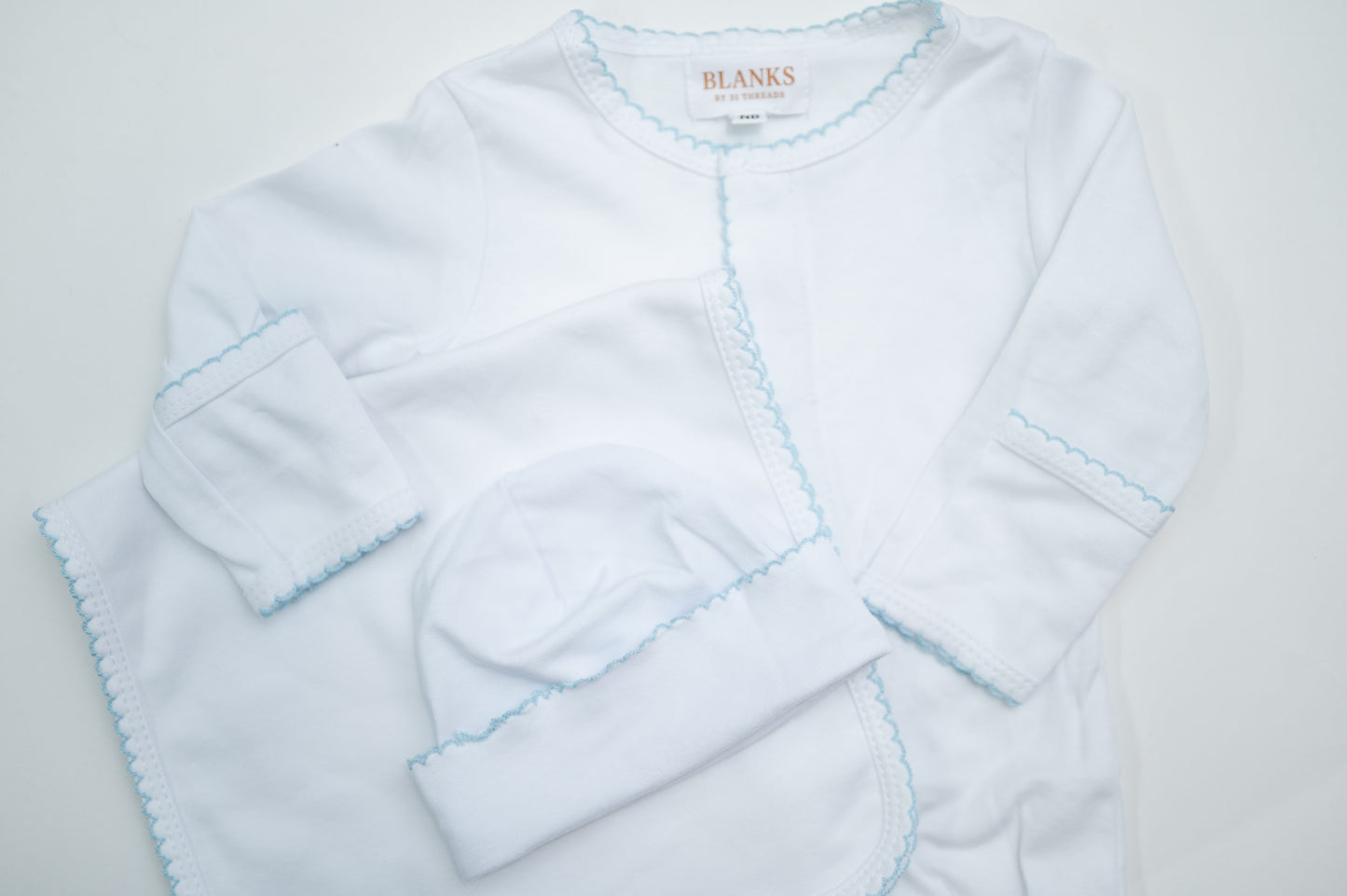 Picot Trim Burp Cloths