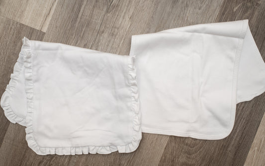 Ruffled/ Non Ruffled Burp Cloths